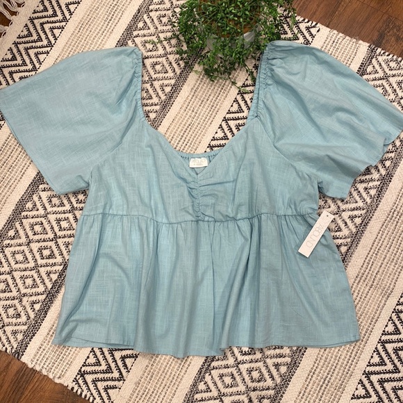 NWT Cotton Crop Top - Picture 1 of 4